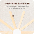 Makerstep Birch Wood Coffee Stirrers, 7 Inch Coffee Stir Sticks (1000 Pack) Eco-friendly, Sturdy Wooden Sticks. Splinter Free, Round End. Great For Your Coffee Nook