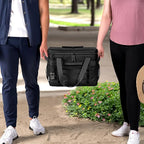 OPUX Cooler Bag, 48 Cans Insulated Soft Collapsible Portable Cooler, Soft Sided Leakproof Cooler for Beach Camping with Shoulder Strap, Ice Chest for Travel Road Trip Picnic, Black