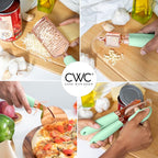 COOK WITH COLOR Kitchen Gadget Set Copper Plated Stainless Steel Utensils with Soft Touch Handles, Copper Mint, 7 Pieces