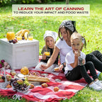 FORJARS - Canning Lids Regular Mouth, 50-Pack – Create Airtight Seals on Mason Jars to Preserve Food for Meal Prep & Food Storage – 2.7 In. Steel Lids with Silicone Seals – Canning Supplies