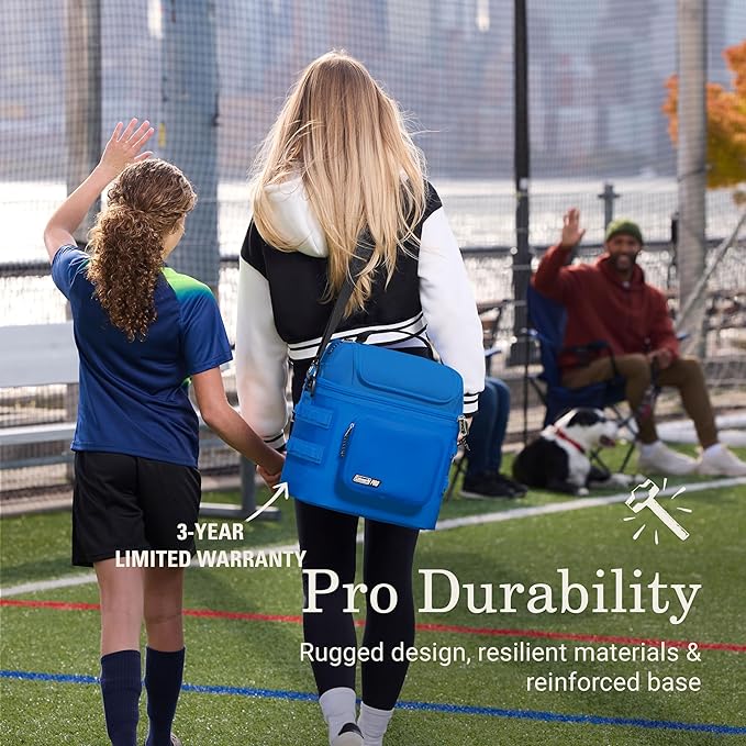 Coleman Pro 24-Can Premium Soft Cooler Lunchbox, Fully Insulated Lid & Body Stays Cold up to 35 Hours, Great for Camping, Tailgating, Parties, Sports, Concerts, Lunches & More