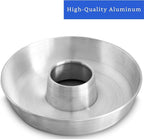 Aluminum Ring Cake Pan (11.2 in) - Fluted Tube Pan for Baking Pound Cake - Flan Mold - Molde para Chocoflan and Pasteles