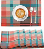 Ruvanti Placemats 100% Cotton 13x19 Inch, Dining Table Placemats Set of 6, Modern Place Mats for Dining Table Decor, Kitchen & Table Linens, Coffee Mat for Christmas Dinners - Likely