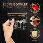 Mixology Bartender Kit – 24 Piece Rose Gold Cocktail Shaker Set w/Stand – Essential Home Bar Accessories Martini Shaker, Jigger, Muddler, Chilling Cubes & More