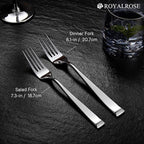 20-Piece Alexander Fine Silverware Set, Service for 4, 18/10 Stainless Steel, Well Made, Dishwasher Safe, Heavy Duty Flatware Set