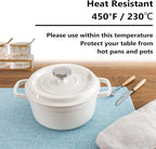 Home Brilliant Placemats Set of 6 Heat Resistant Dining Table Place Mats for Kitchen Table Party Decoration, 13 x 19 inches, Teal