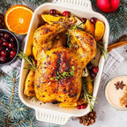 Sunvivi 8-Quart Roaster Oven with Self-Basting Lid, Electric Turkey Roaster Oven with Removable Pan and Rack, Stainless Steel, White