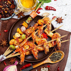 HANSGO Bamboo Skewers, Φ=5mm 12 Inch - Natural Wooden Skewers for Grilling, Appetizers, Fruit, Chocolate Fountain, Barbecue & Crafts, 70PCS