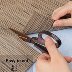 Myir JUN Placemats Set of 8, Vinyl Woven Placemats Place Mats Indoor Set of 8 Washable Table Mats Non-Slip Place mats for Dining Table (Light Brown, Set of 8)