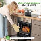 NutriChef 22-Piece Black Marble Non-Stick Cookware and Bakeware Set - Professional Home Kitchen Collection with Multi-Sized Pots, Pans, and Heat-Resistant Tools