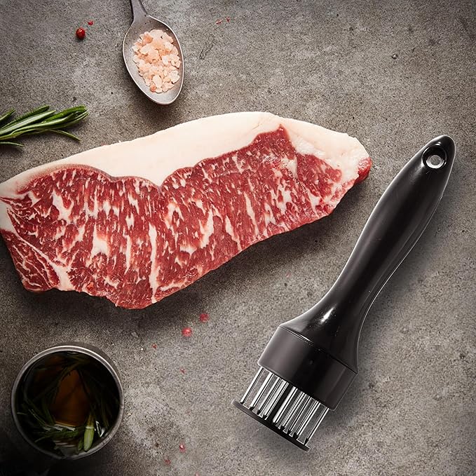 Meat Tenderizer, OLULU Stainless Steel Needle Ultra Sharp 20 Blades Meat Tenderizer Tool for tenderizing Chicken, Beef, Steak, Veal and Pork