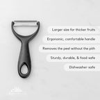 A Bar Above Gold Citrus Peeler, Premium Stainless Steel Fruit Peeler for Oranges, Lemons, and Garnishes, Ergonomic Bar Tool for Peeling Citrus, Cocktail Garnish Zester, Bartender Tool for Home and Bar