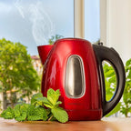 Mixpresso Stainless Steel Electric Kettle Red Color, Cordless Pot 1.7L Portable Electric Hot Water Kettle, 1500w Strong Fast Boiling Pot, Water Boiler, Electric Tea Kettle With Boil Dry Protection