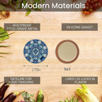 50Pcs Canning Lids Regular Mouth, Superb Canning Lids Not Easy to Rust Excellent Air Tightness, Thick Mason Jar Lids Prevent Warping - Food Grade Material (Blue Green)