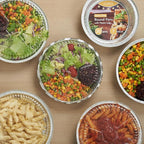 CURTA 7" Round Aluminum Foil Pans with Clear Lids | Heavy Duty | Great for Broiling, Baking, Storage, Roasting, Takeout, Air Fryer | 30 Pack