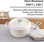 HOME BRILLIANT Cloth Placemats Set of 4 Heat Resistant Washable Plate Mats Placemats for Parties Buffet Dinner Coasters Party Dinner Decor, 13 x 19 inches, Light Grey