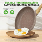 Nutrichef 22-Piece Black Marble Non-Stick Cookware and Bakeware Set - Professional Home Kitchen Collection with Multi-Sized Pots, Pans, and Heat-Resistant Tools