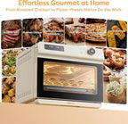 CIARRA Nosh Oven Pro 12-in-1 Countertop Steam Oven with Air Fryer, 25.4QT Steam Air Fryer Oven Combo, Convection Steam Oven Toaster with Rapid Steam, Bake, Steam Self-Clean, Dehydrate, Ferment, White