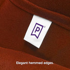 Gee Di Moda Rectangle Tablecloth - 60 x 126 Inch Burnt Orange - Heavy Duty, Washable Fabric - For 8 Ft Rectangular Table, Buffet, Dinner, Wedding & Baby Shower