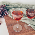 MORA Pure Nick and Nora Glasses, Set of 4-6oz - Smaller Cocktail Glass for Bijou, Old Pal, Aperitifs, Negroni, Vermouth, Wine, etc. Hand Blown Premium Crystal - Classic Bartender Mixology Glassware