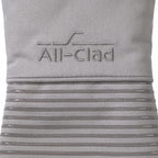 All-Clad Premium Silicone Oven Mitt: Heat Resistant to 500 Degrees - 100% Cotton & Silicone, 14"x7" Pot Holder for Kitchen and Barbeque, (1-Pack), Titanium Gray