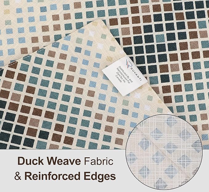 Ruvanti Placemats 100% Cotton 13x19 Inch, Dining Table Placemats Set of 6, Modern Place Mats for Dining Table Decor, Kitchen & Table Linens, Coffee Mat for Christmas Dinners - Faded