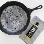 CARON & DOUCET - Cast Iron Cleaning & Conditioning Set: Seasoning Oil & Cleaning Soap | 100% Plant-Based | Best for Washing, Restoring & Seasoning Cast Iron Skillets, Pans & Grills! 8oz Each