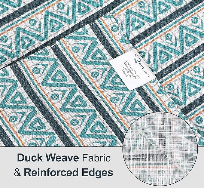 Ruvanti Placemats 100% Cotton 13x19 Inch, Dining Table Placemats Set of 6, Modern Place Mats for Dining Table Decor, Kitchen & Table Linens, Coffee Mat for Christmas Dinners - Kite