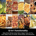 Ninja DCT451 12-in-1 Smart Double Oven with FlexDoor, Thermometer, FlavorSeal, Smart Finish, Rapid Top Convection and Air Fry Bottom , Stainless Steel