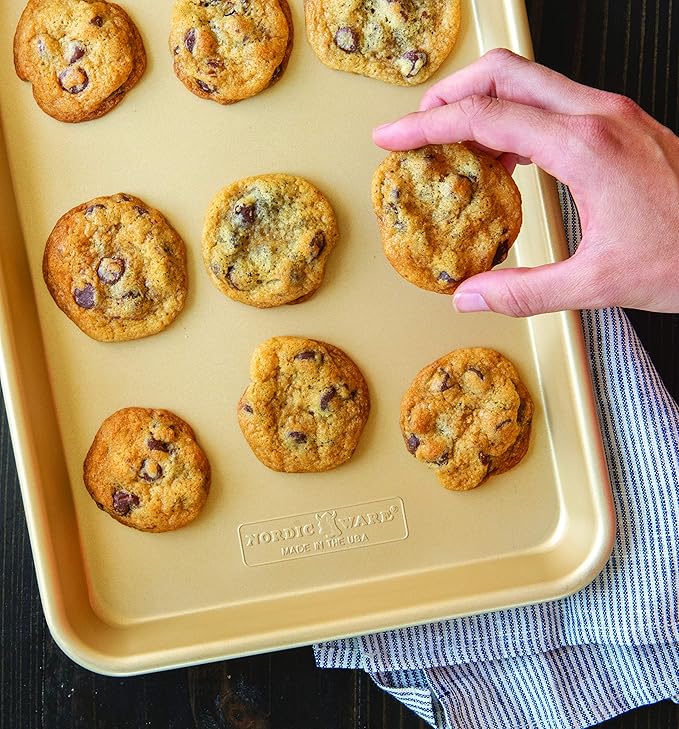 Nordic Ware Naturals Nonstick Quarter Sheet, 2 Count (Pack of 1)