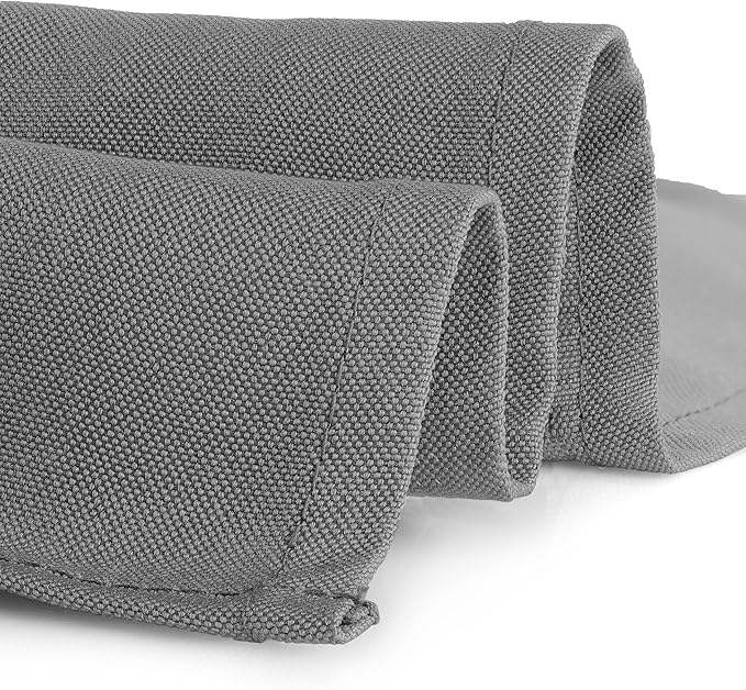 Gee Di Moda Rectangle Tablecloth - 90 x 156 Inch Charcoal Table Cloth for 8 Foot Table with Floor-Length Drop - Heavy Duty Washable Fabric - 8 Ft Buffet Table, Holiday Party, Wedding & Baby Shower
