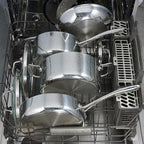 Tramontina Tri-Ply Clad Stainless Steel 4-Quart Sauce Pan with Glass Lid, Induction-Ready, Dishwasher-Safe, NSF-Certified