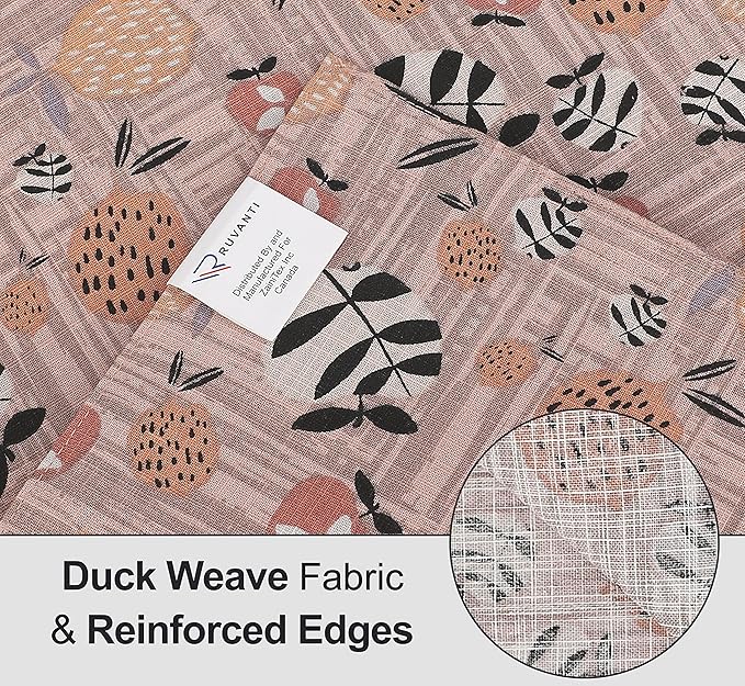 Ruvanti Placemats 100% Cotton 13x19 Inch, Dining Table Placemats Set of 6, Modern Place Mats for Dining Table Decor, Kitchen & Table Linens, Coffee Mat for Christmas Dinners - Dusty Palette