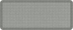 NewLife by GelPro Ergo-Foam Cushioned Anti-Fatigue Standing Kitchen Floor Mat, Padded Stain-Resistant, Waterproof, Non-Slip Comfort Padded Desk/Office Mat - 20" x 48", Tweed Grey Goose