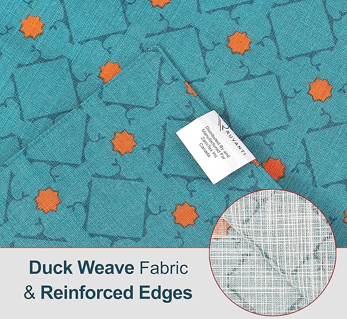 Ruvanti Placemats 100% Cotton 13x19 Inch, Dining Table Placemats Set of 6, Modern Place Mats for Dining Table Decor, Kitchen & Table Linens, Coffee Mat for Christmas Dinners - Combo