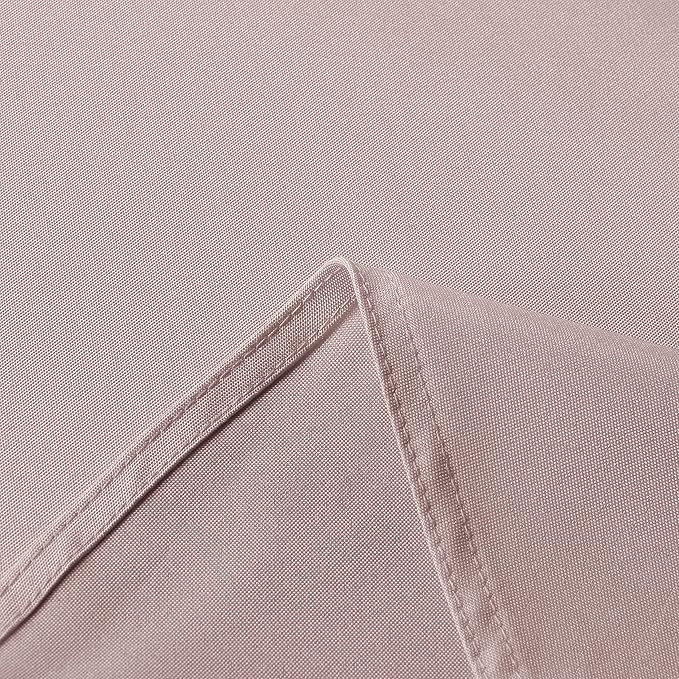 sancua Square Tablecloth - 70 x 70 Inch - Stain and Wrinkle Resistant Washable Polyester Table Cloth, Decorative Fabric Table Cover for Dining Tables, Buffet Parties and Camping, Blush