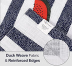 Ruvanti Placemats 100% Cotton 13x19 Inch, Dining Table Placemats Set of 6, Modern Place Mats for Dining Table Decor, Kitchen & Table Linens, Coffee Mat for Christmas Dinners - Watermelon