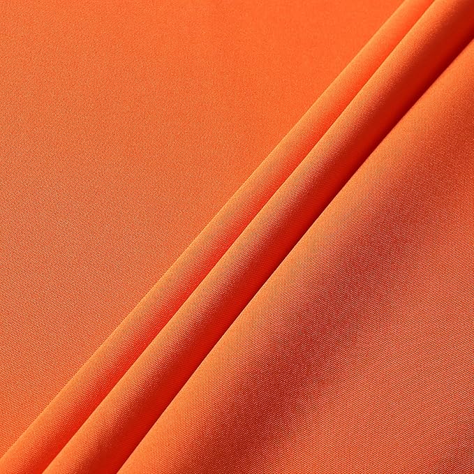 sancua Rectangle Tablecloth - 54 x 108 Inch - Stain and Wrinkle Resistant Washable Polyester Table Cloth, Decorative Fabric Table Cover for Dining Tables, Buffet Parties and Camping, Orange