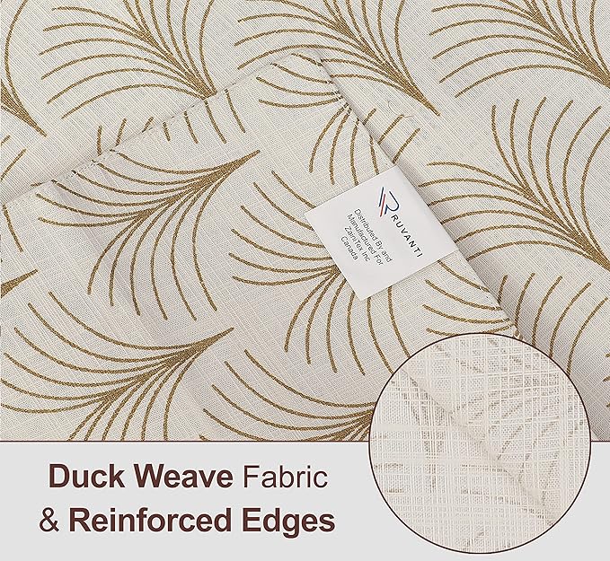 Ruvanti Placemats 100% Cotton 13 x 19 Inch, Dining Table Placemats Set of 6, Modern Place Mats for Dining Table Decor, Kitchen and Table Linens, Coffee Mat for Christmas Dinners - Luminous