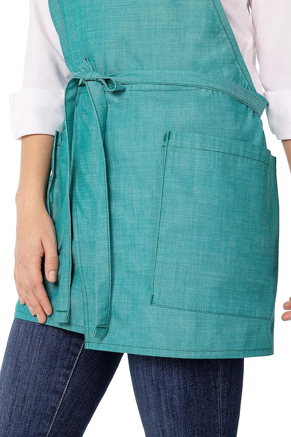 Chef Works Unisex Medford Short Bib Apron