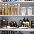 Simple Houseware 12-Inch Lazy Susan Spice Organizer Rotating Tray, 5-Pack