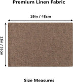 Home Brilliant Cloth Placemats Set of 4 Heat Resistant Dining Table Place Mats Linen Kitchen Table Mats, Brown