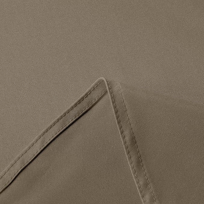 sancua Square Tablecloth - 60 x 60 Inch - Stain and Wrinkle Resistant Washable Polyester Table Cloth, Decorative Fabric Table Cover for Dining Tables, Buffet Parties and Camping, Taupe