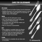 Royal Design Flatware, Silverware Set for 8 persons, 40 Piece - Spoons, Forks, and Knives 18/10 Stainless Steel, Dishwasher Safe