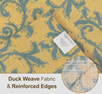 Ruvanti Placemats 100% Cotton 13x19 Inch, Dining Table Placemats Set of 6, Modern Place Mats for Dining Table Decor, Kitchen & Table Linens, Coffee Mat for Christmas Dinners - Vine Spirals