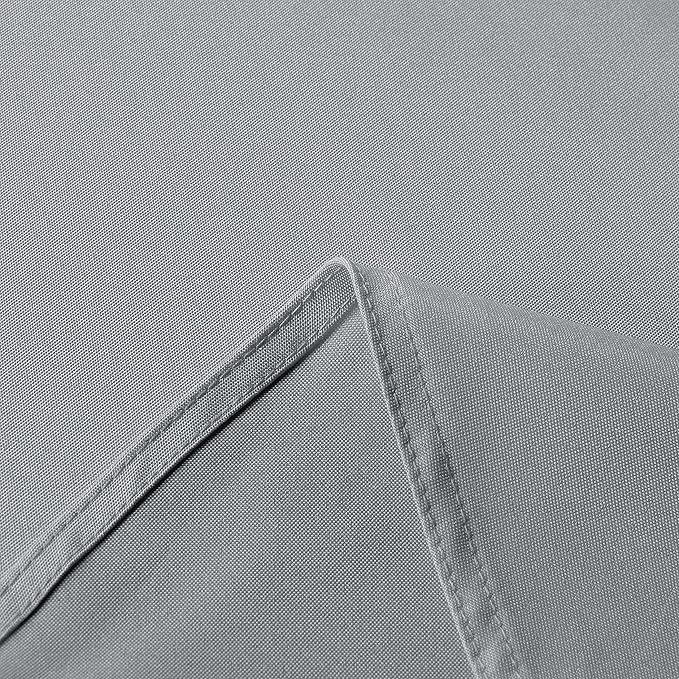 sancua Rectangle Tablecloth - 54 x 78 Inch - Stain and Wrinkle Resistant Washable Polyester Table Cloth, Decorative Fabric Table Cover for Dining Tables, Buffet Parties and Camping, Silver Grey