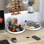 Simple Houseware 12-Inch Lazy Susan Spice Organizer Rotating Tray, 5-Pack