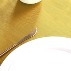 sancua Rectangle Tablecloth - 70 x 120 Inch - Stain and Wrinkle Resistant Washable Polyester Table Cloth, Decorative Fabric Table Cover for Dining Tables, Buffet Parties and Camping, Yellow