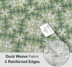 Ruvanti Placemats 100% Cotton 13x19 Inch, Dining Table Placemats Set of 6, Modern Place Mats for Dining Table Decor, Kitchen & Table Linens, Coffee Mat for Christmas Dinners - Grass Green