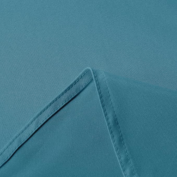 sancua Rectangle Tablecloth - 60 x 84 Inch - Stain and Wrinkle Resistant Washable Polyester Table Cloth, Decorative Fabric Table Cover for Dining Tables, Buffet Parties and Camping, Teal